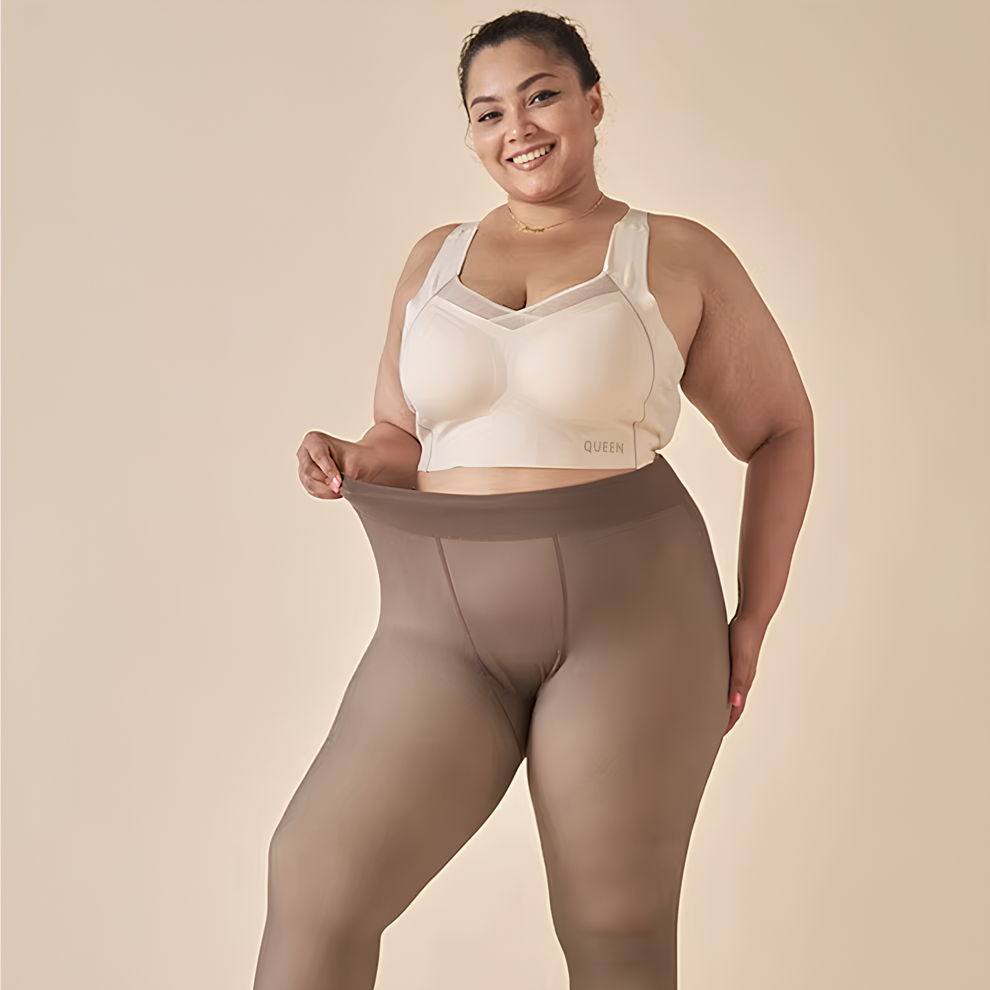 The transparent polar tights